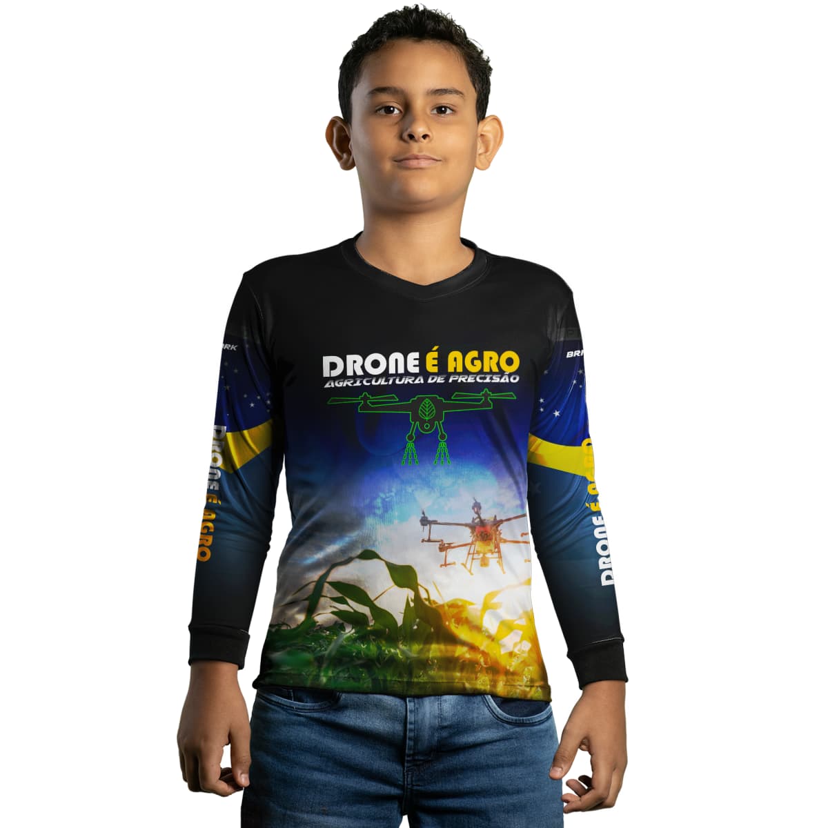 Camisa Agro Brk Drone é Agro com Proteção Solar UV50+