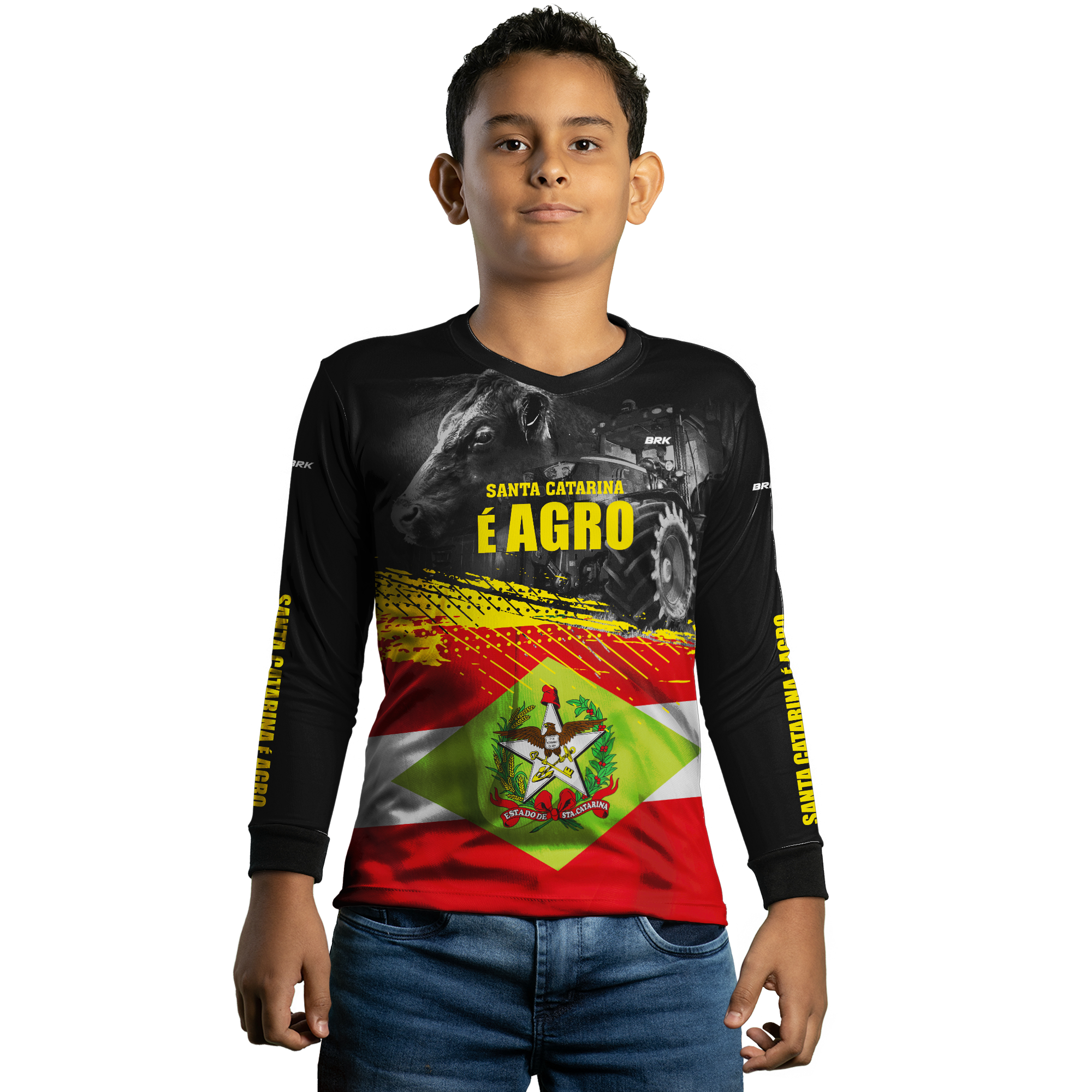 Camisa Agro Brk Santa Catarina é Agro com Proteção Solar UV50+