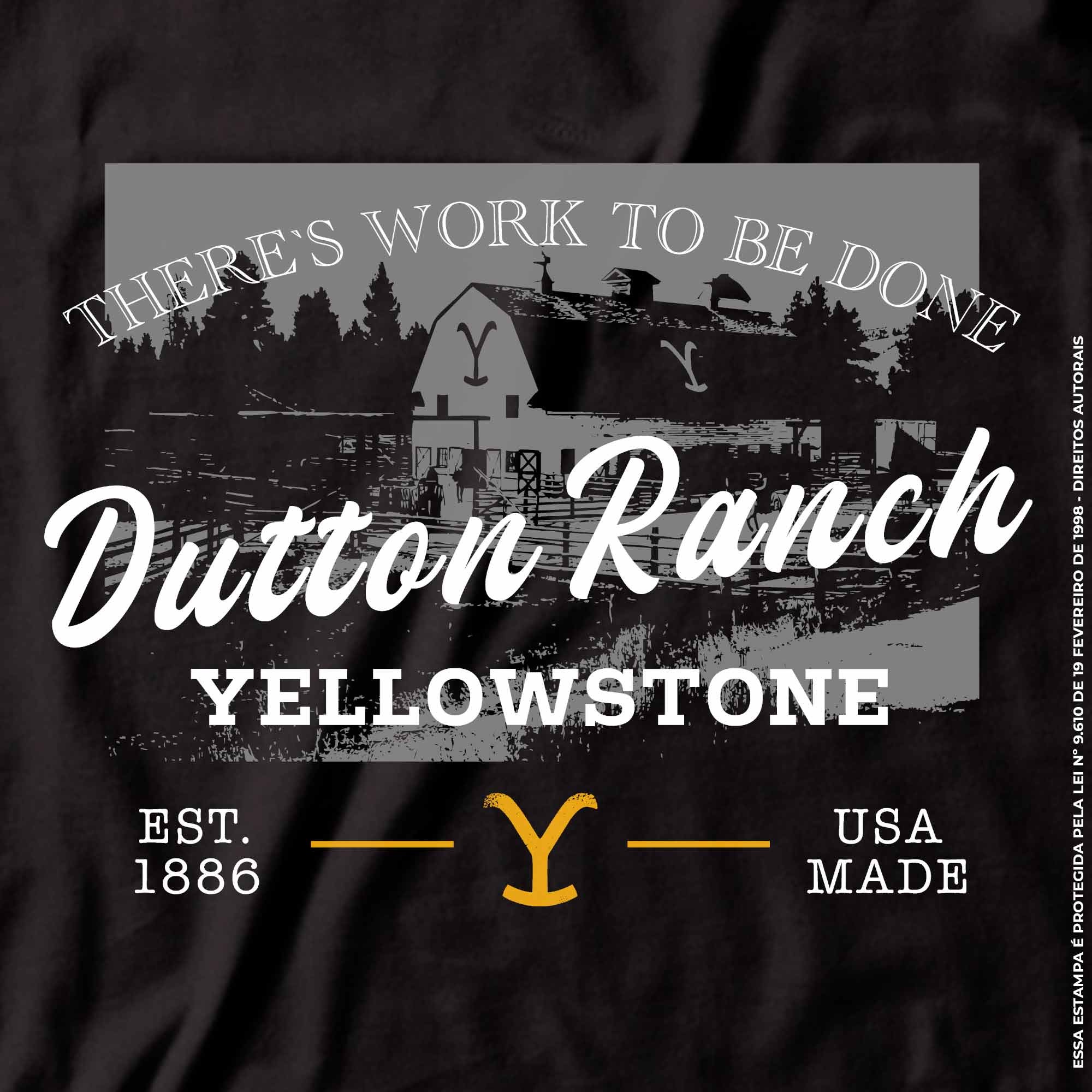 Camiseta Agro Brk Yellowstone Dutton Ranch com Algodão Premium