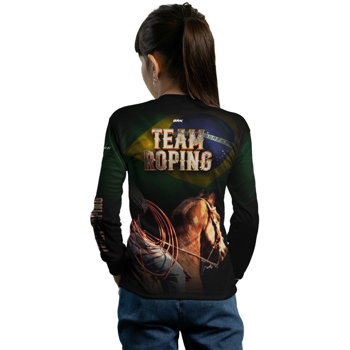 Camisa Agro Brk Team Roping Brasil 2 com Proteção Solar UV50+
