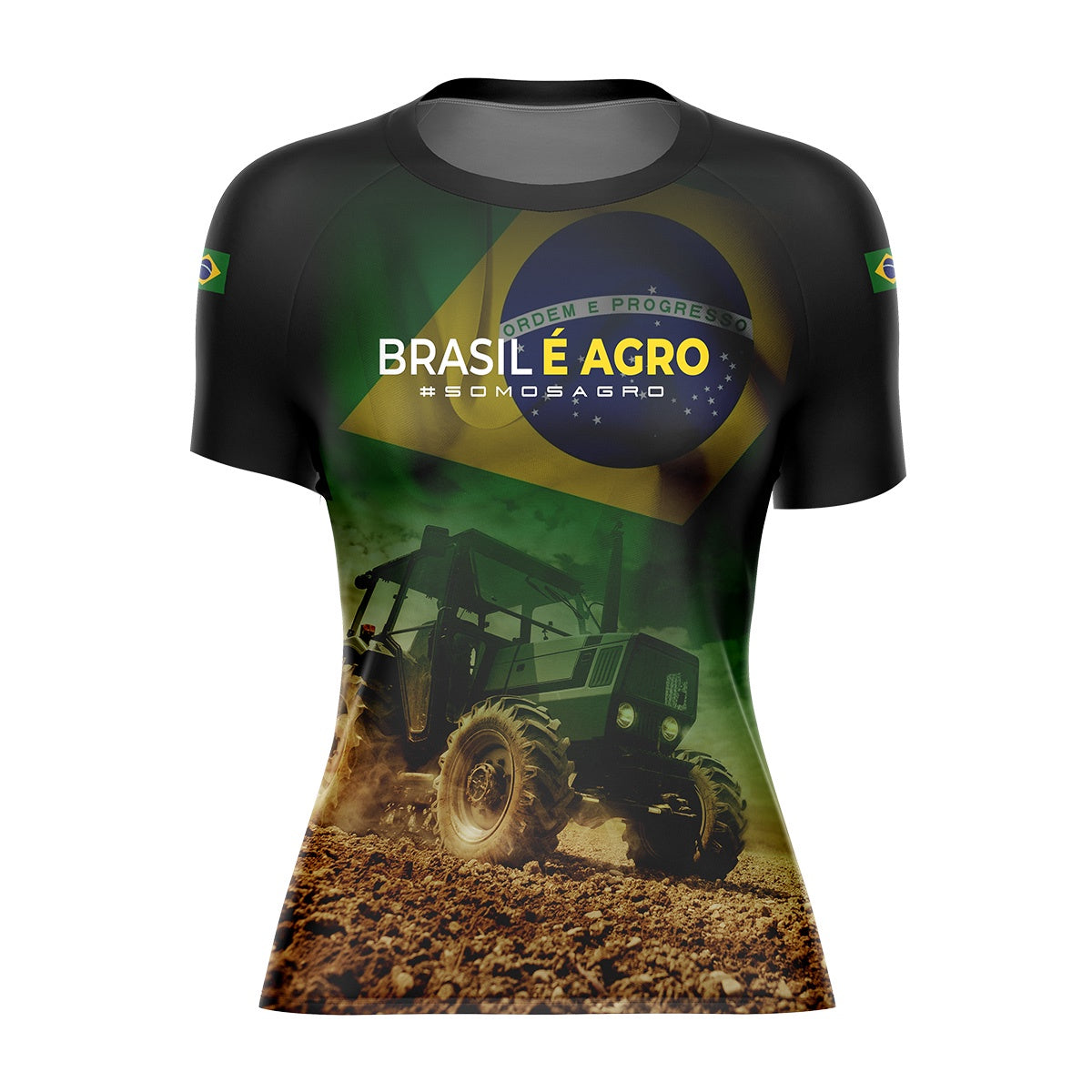 Camiseta Agro Brk Brasil Patriota Agro é Top UV50+ Envio Imediato