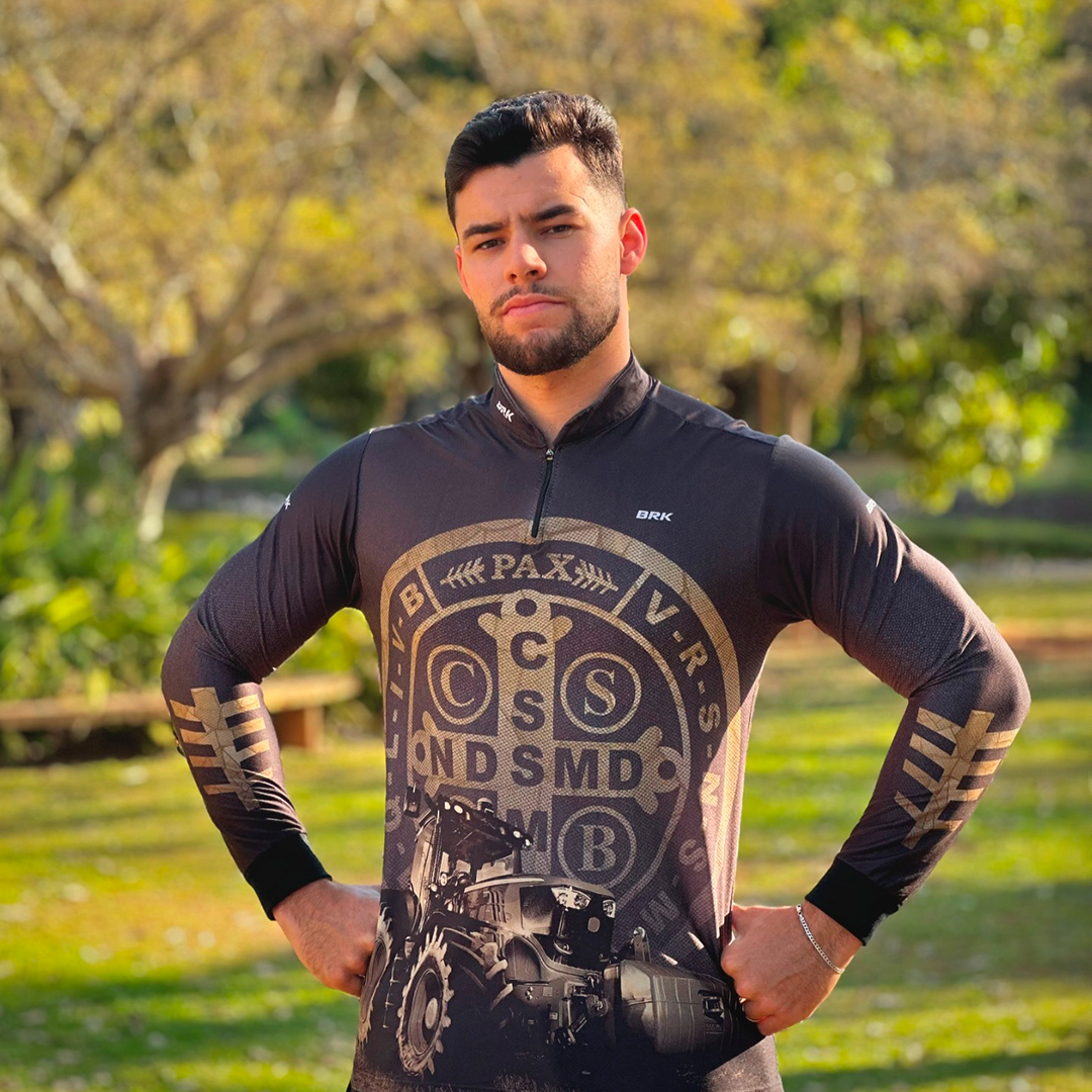 Camisa Agro Brk Medalhão São Bento com UV50+