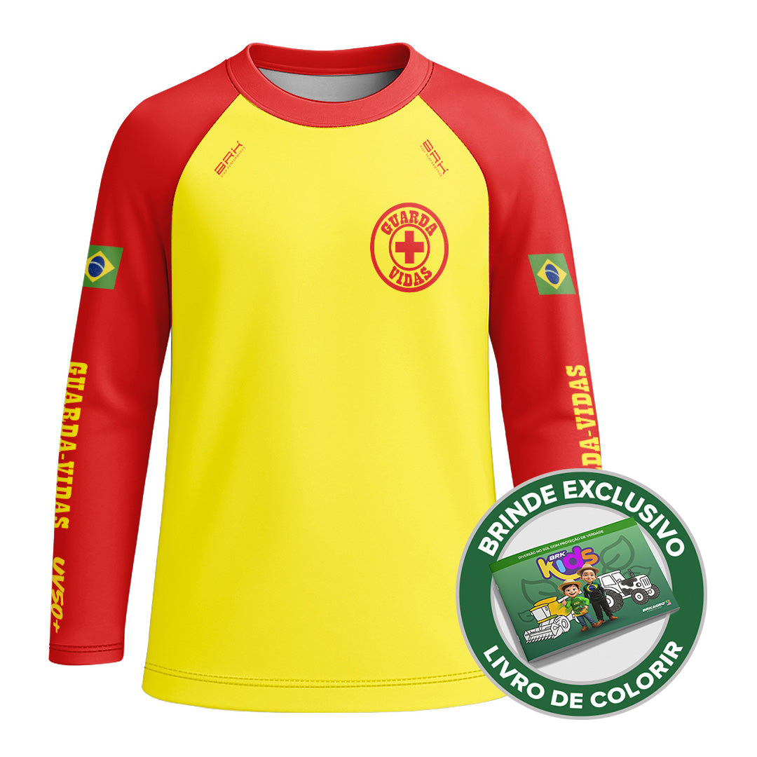 Camisa Agro Kids Brk Salva Vidas Mirim com Proteção UV50