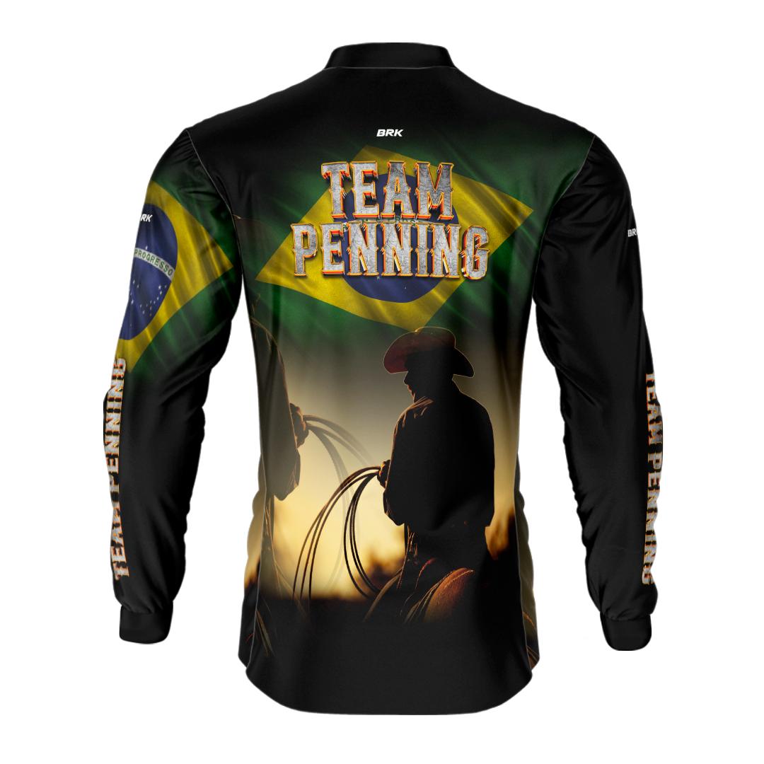 Camisa Agro Brk Team Penning Brasil com Proteção Solar UV50+