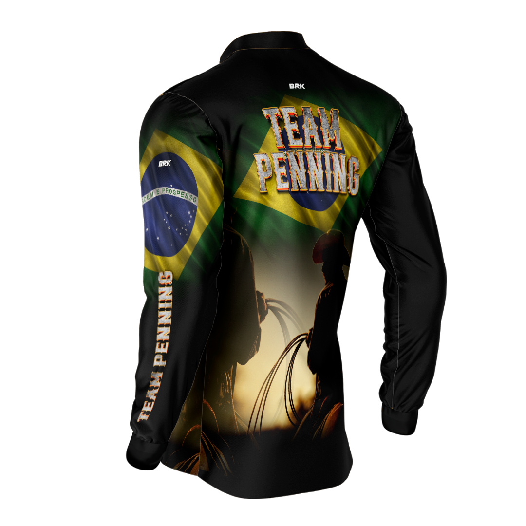Camisa Agro Brk Team Penning Brasil com Proteção Solar UV50+