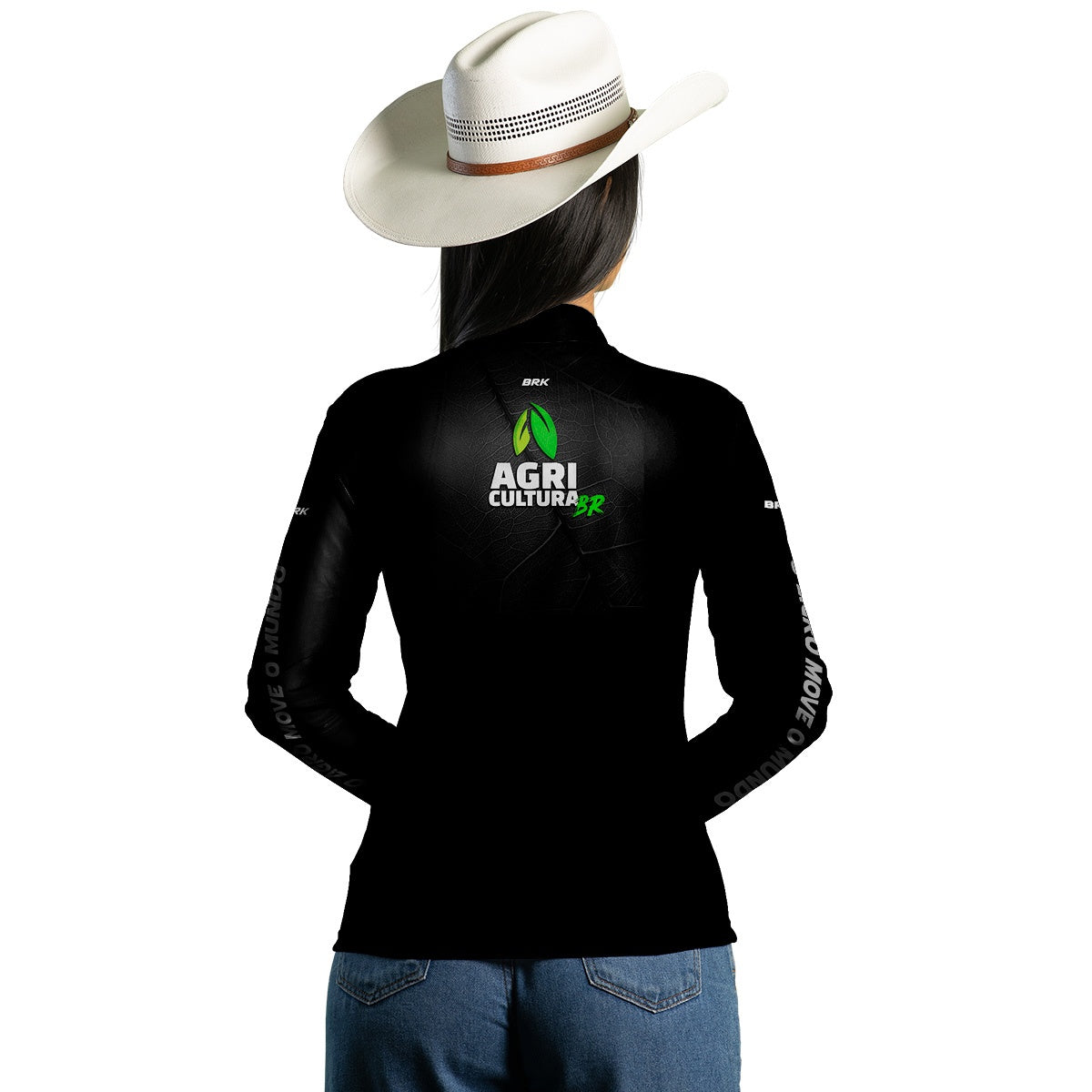 Camisa Agro Feminina Brk Brasil Agricultura com UV50+