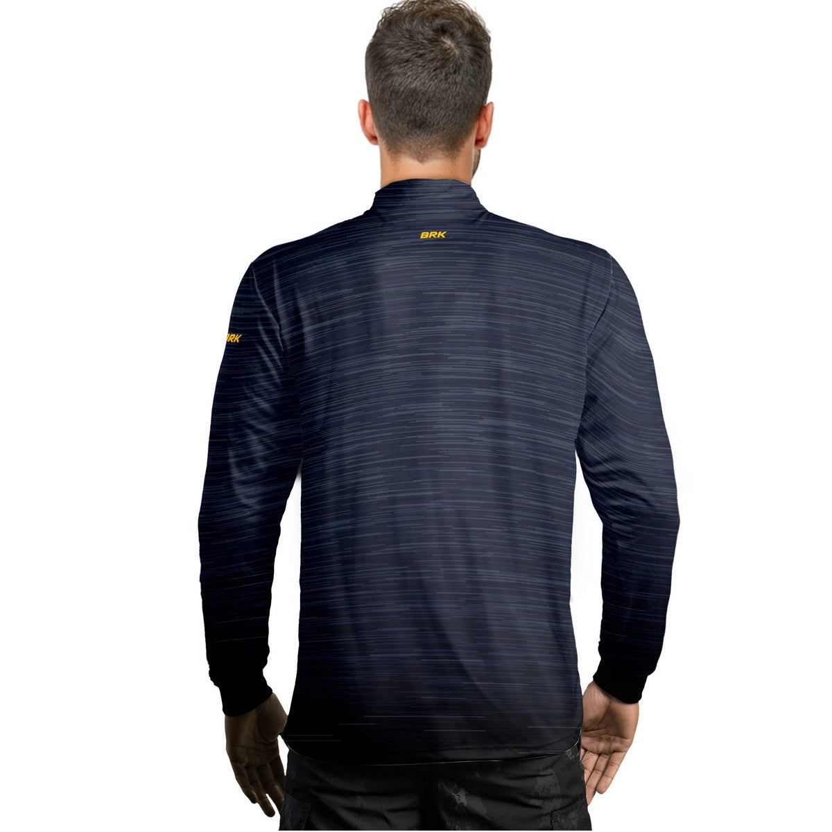 Camisa Masculina Agro Brk Mescla Azul Escuro com Proteção Solar UV50+