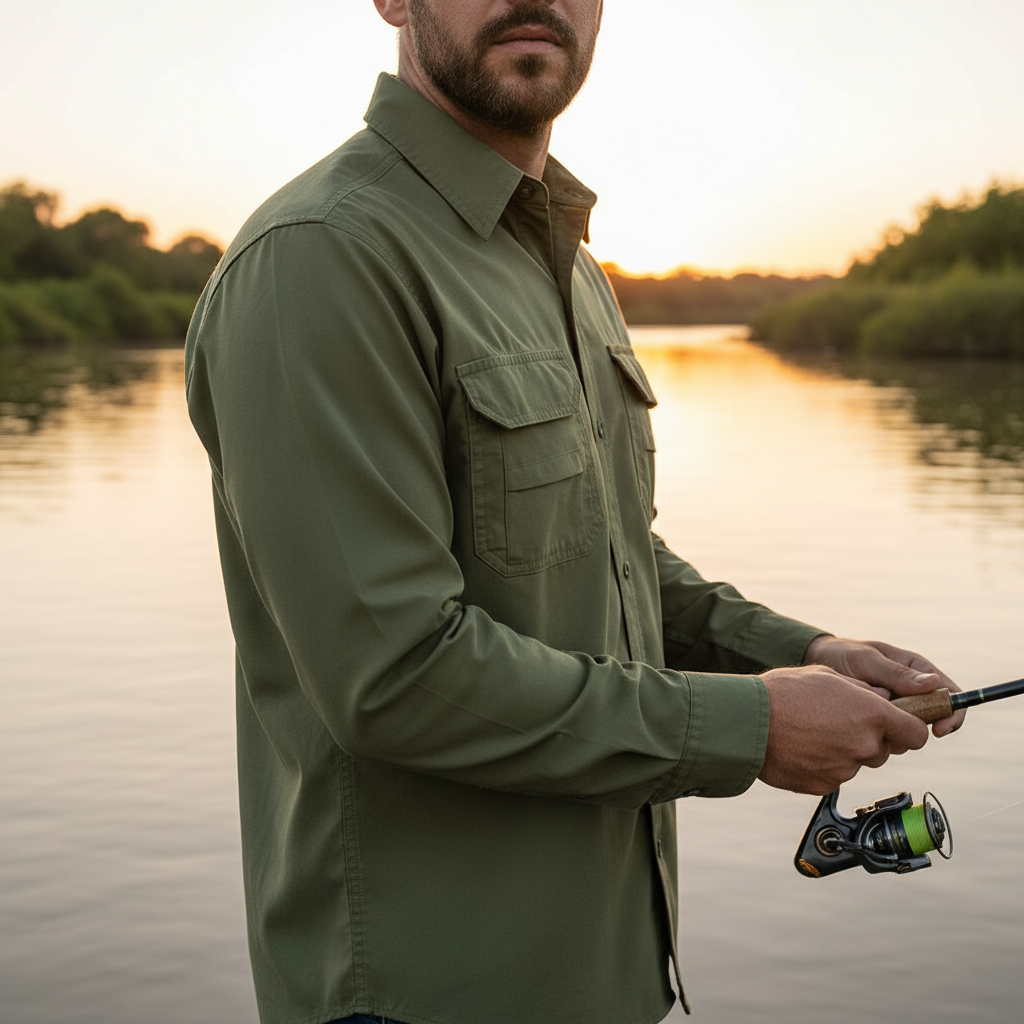 Camisa Work Agro Brk Caqui com Proteção UV50+