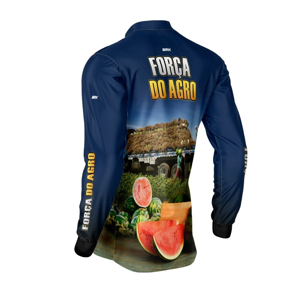Camisa Agro Brk A Força do Agro Produtor de Melancia com Proteção Solar UV50+