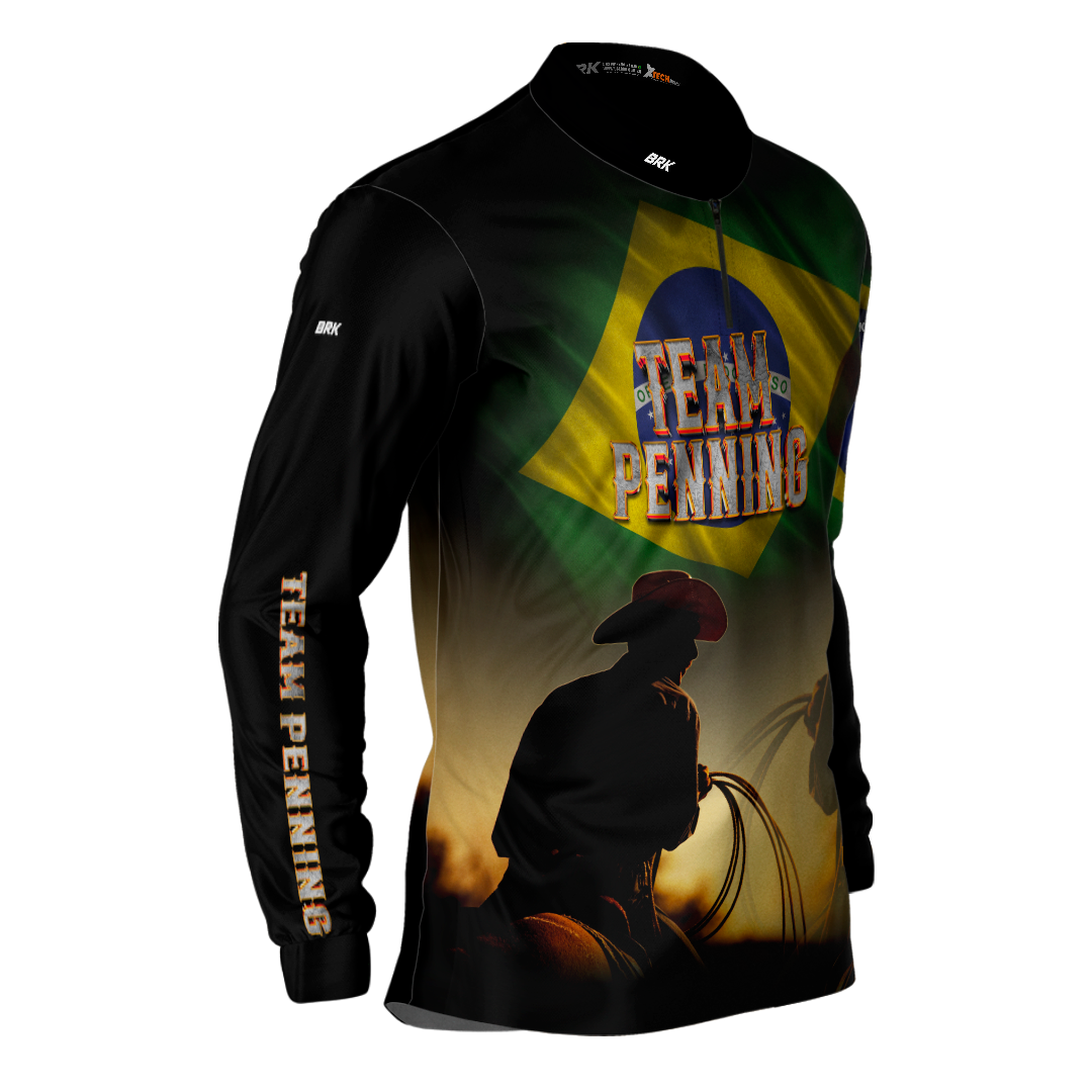 Camisa Agro Brk Team Penning Brasil com Proteção Solar UV50+