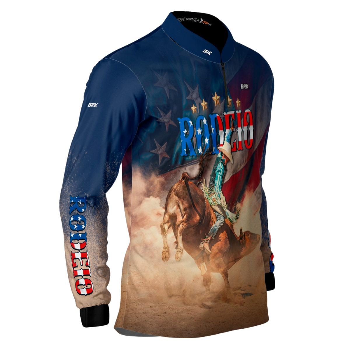 Camisa Agro Brk Rodeio EUA com Proteção Solar UV50+