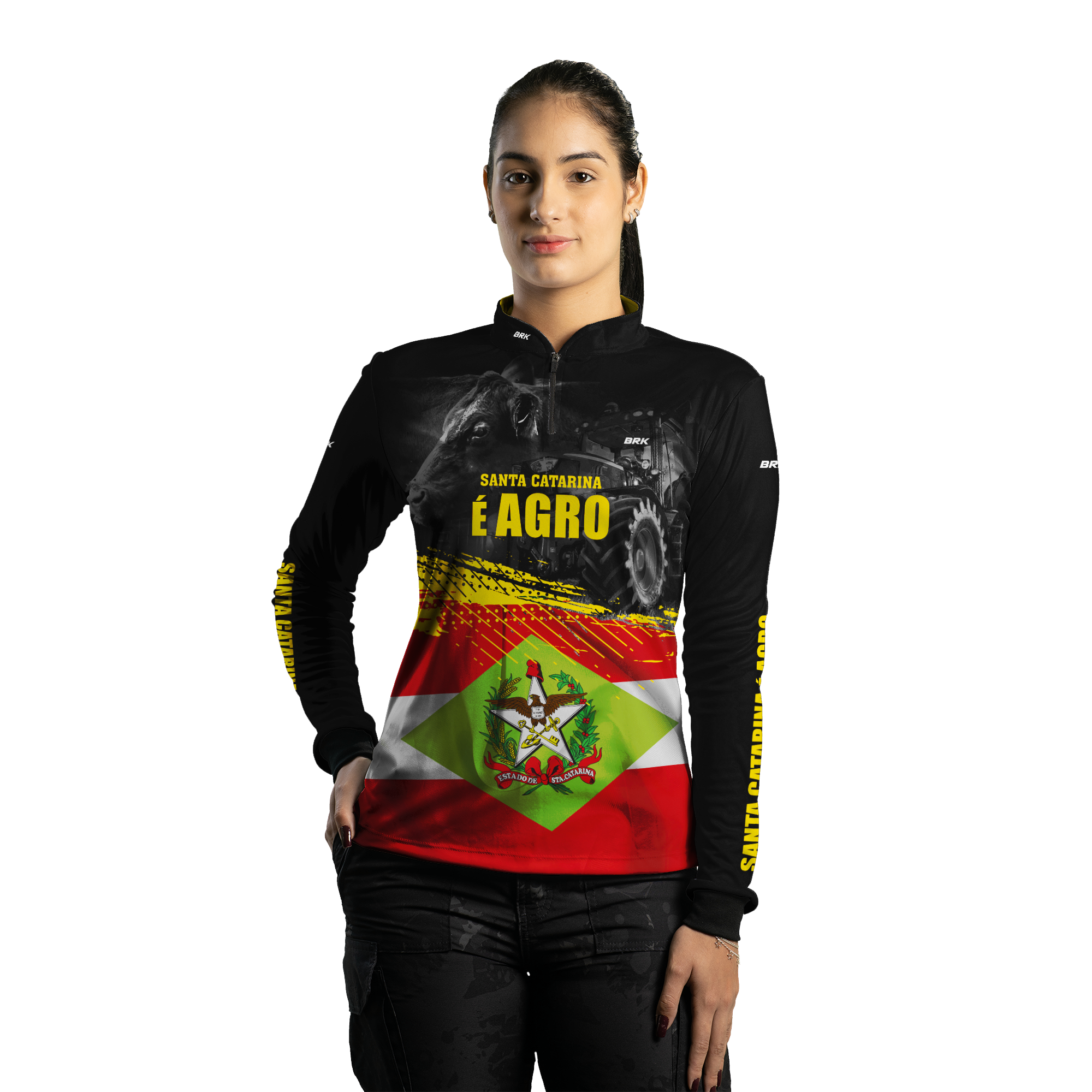 Camisa Agro Brk Santa Catarina é Agro com Proteção Solar UV50+