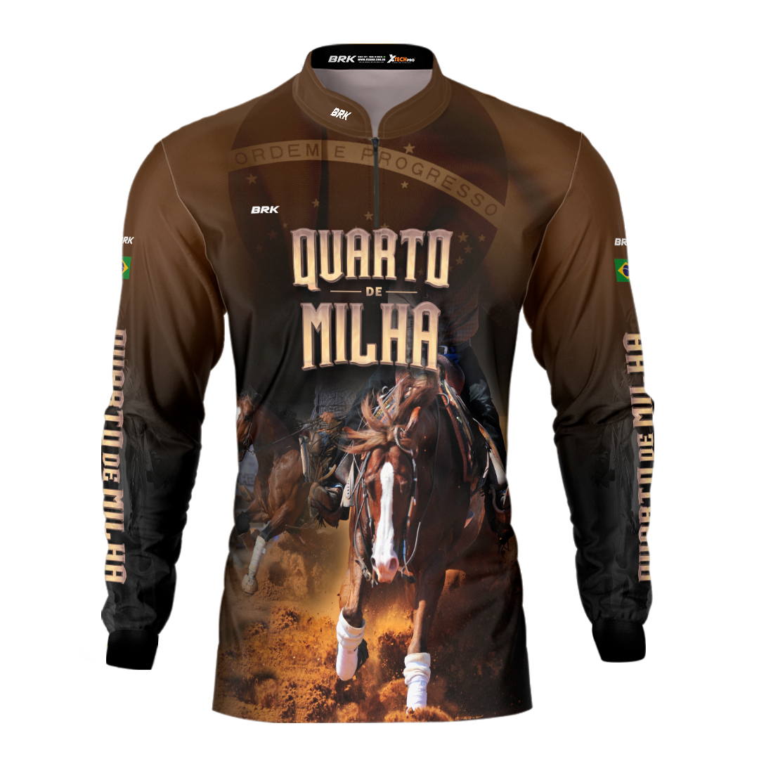 Camisa Agro Brk Quarto de Milha Correndo com Proteção Solar UV50+