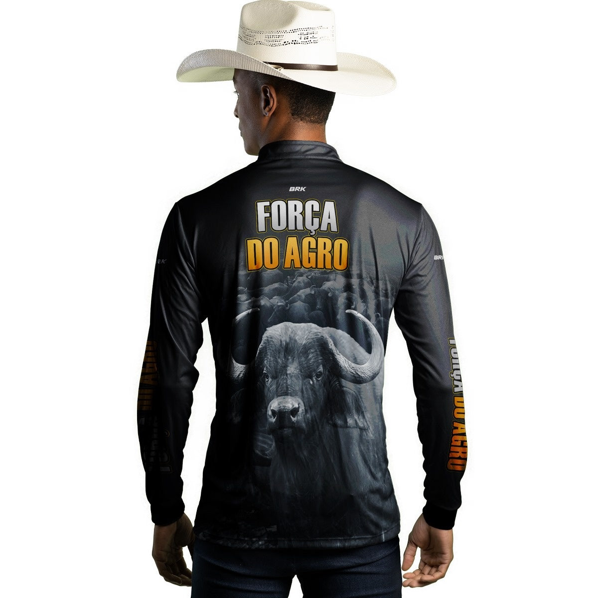 Camisa Agro Brk A Força do Agro Produtor de Bubalinos com UV50+