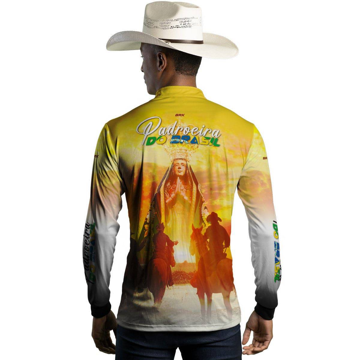 Camisa Agro Brk Padroeira do Brasil com Proteção Solar UV50+