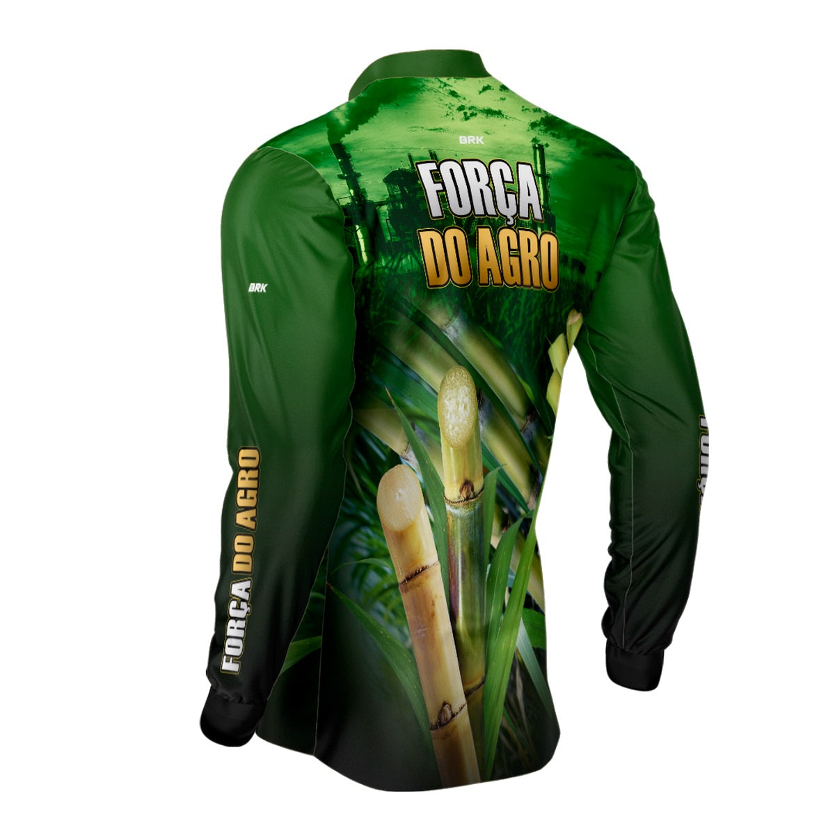 Camisa Agro Brk A Força do Agro Produtor de Cana com Proteção Solar UV50+