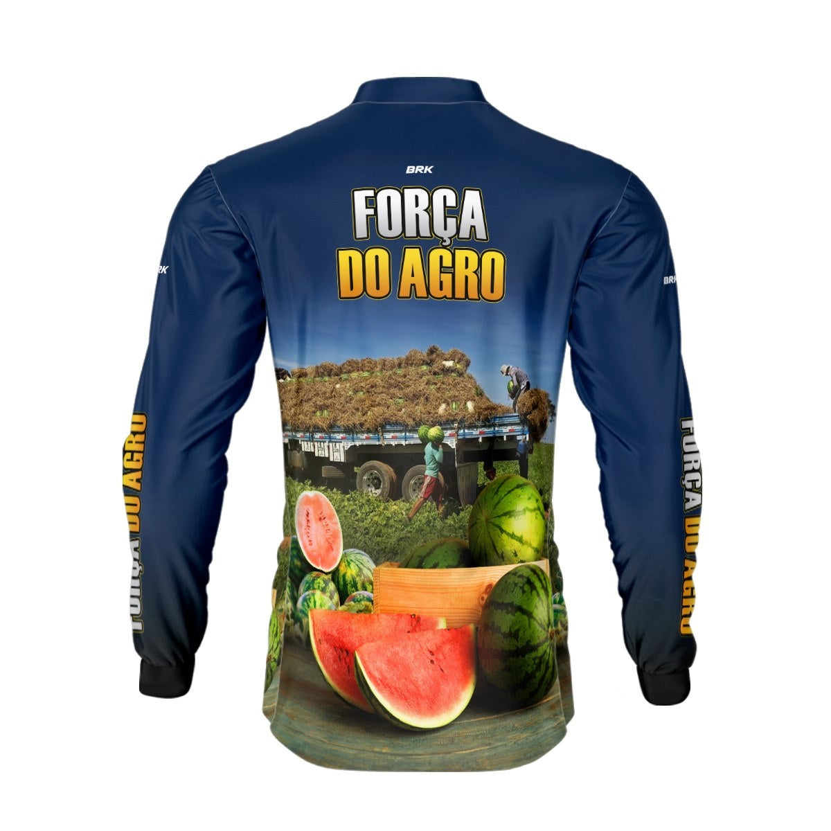 Camisa Agro Brk A Força do Agro Produtor de Melancia com Proteção Solar UV50+