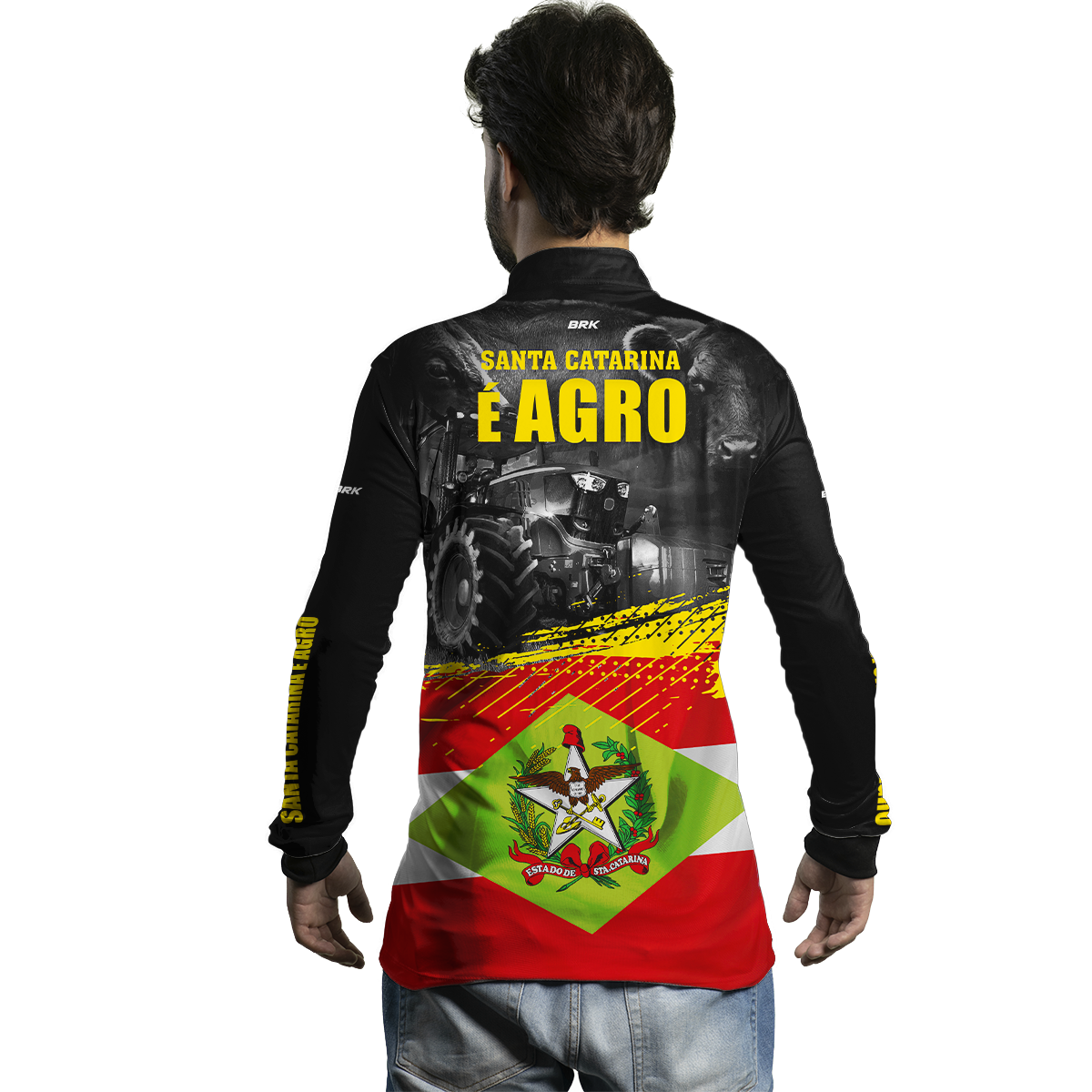 Camisa Agro Brk Santa Catarina é Agro com Proteção Solar UV50+