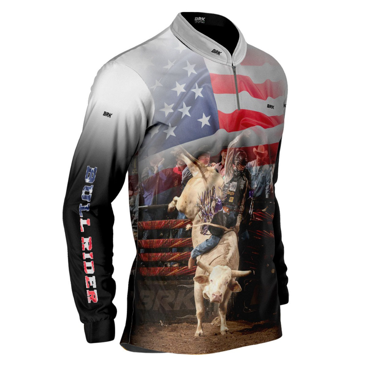 Camisa Agro Brk Branca Rodeio USA com Proteção Solar UV50+