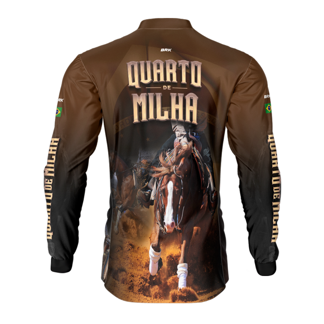 Camisa Agro Brk Quarto de Milha Correndo com Proteção Solar UV50+