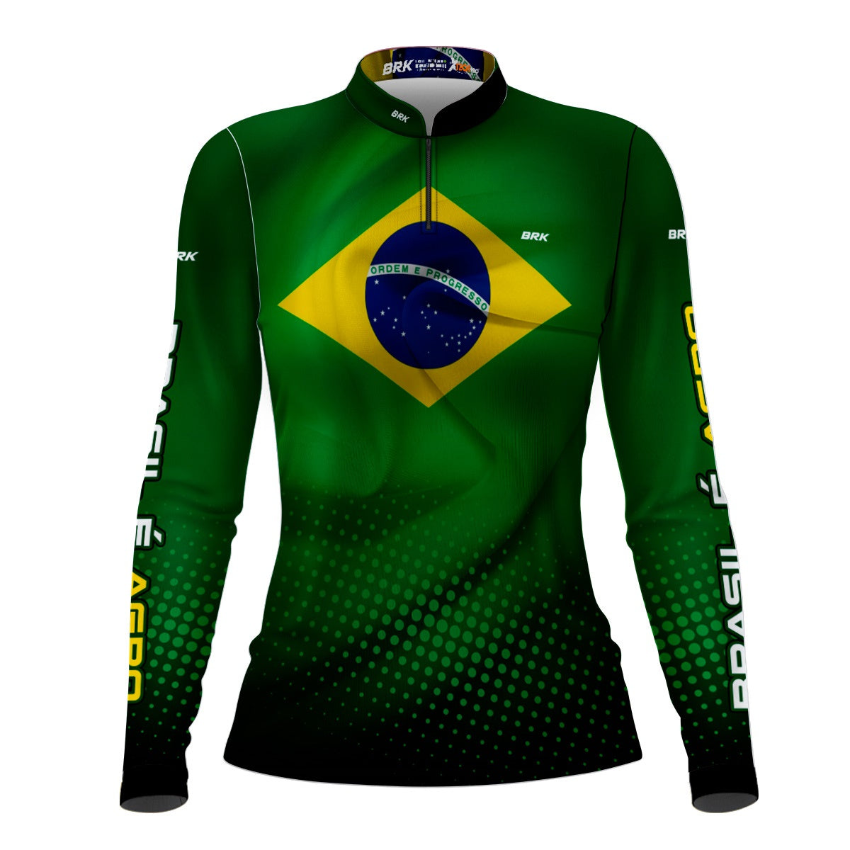 Camisa Agro Feminina Brk Brasil É Agro com Proteção Solar UV50+