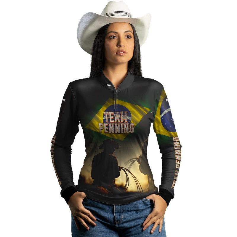Camisa Agro Brk Team Penning Brasil com Proteção Solar UV50+