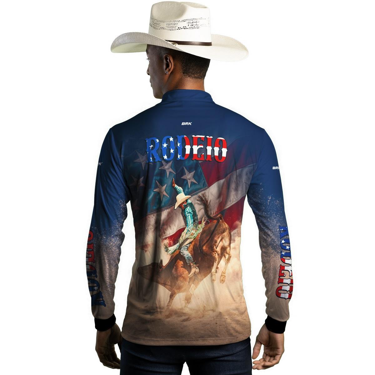 Camisa Agro Brk Rodeio EUA com Proteção Solar UV50+