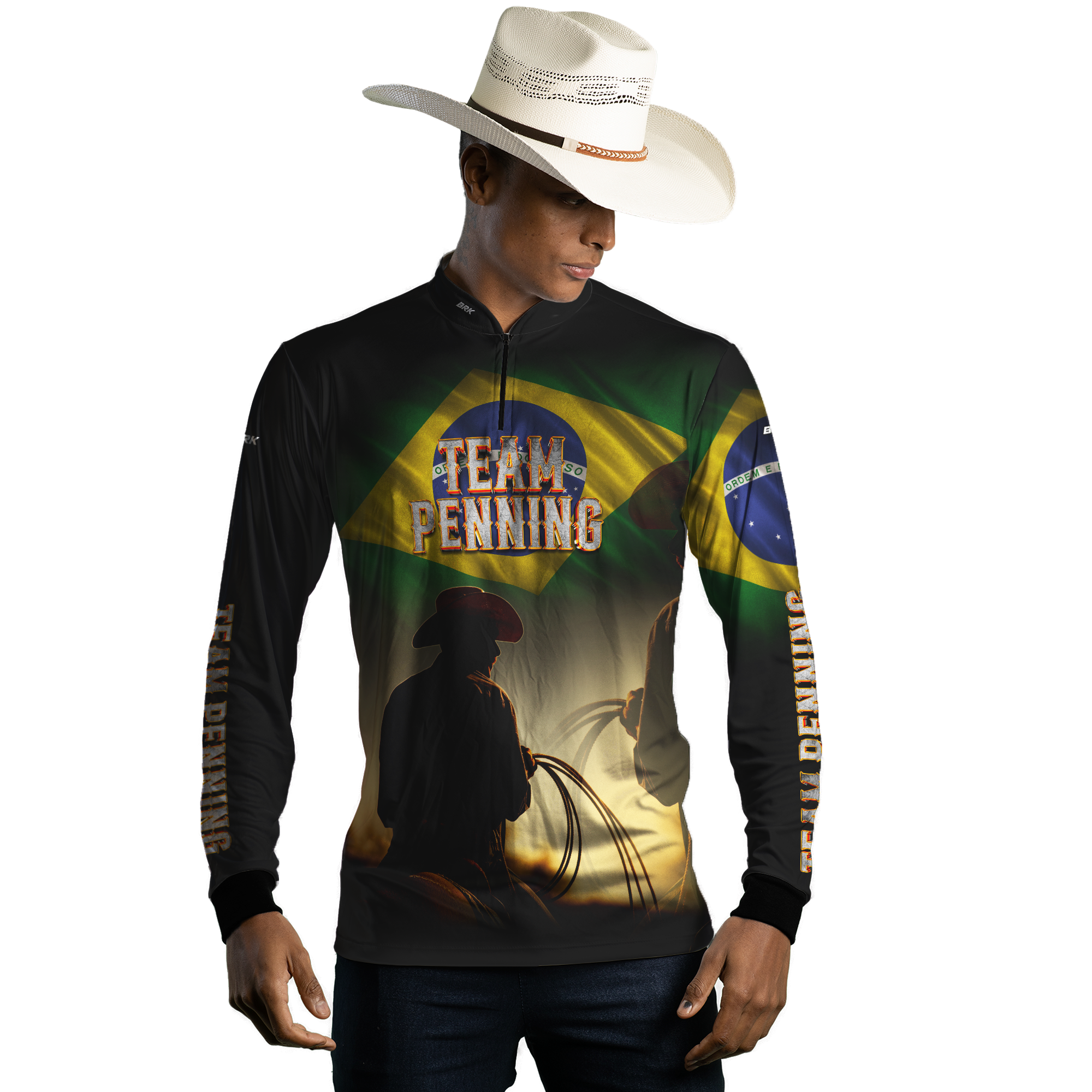 Camisa Agro Brk Team Penning Brasil com Proteção Solar UV50+