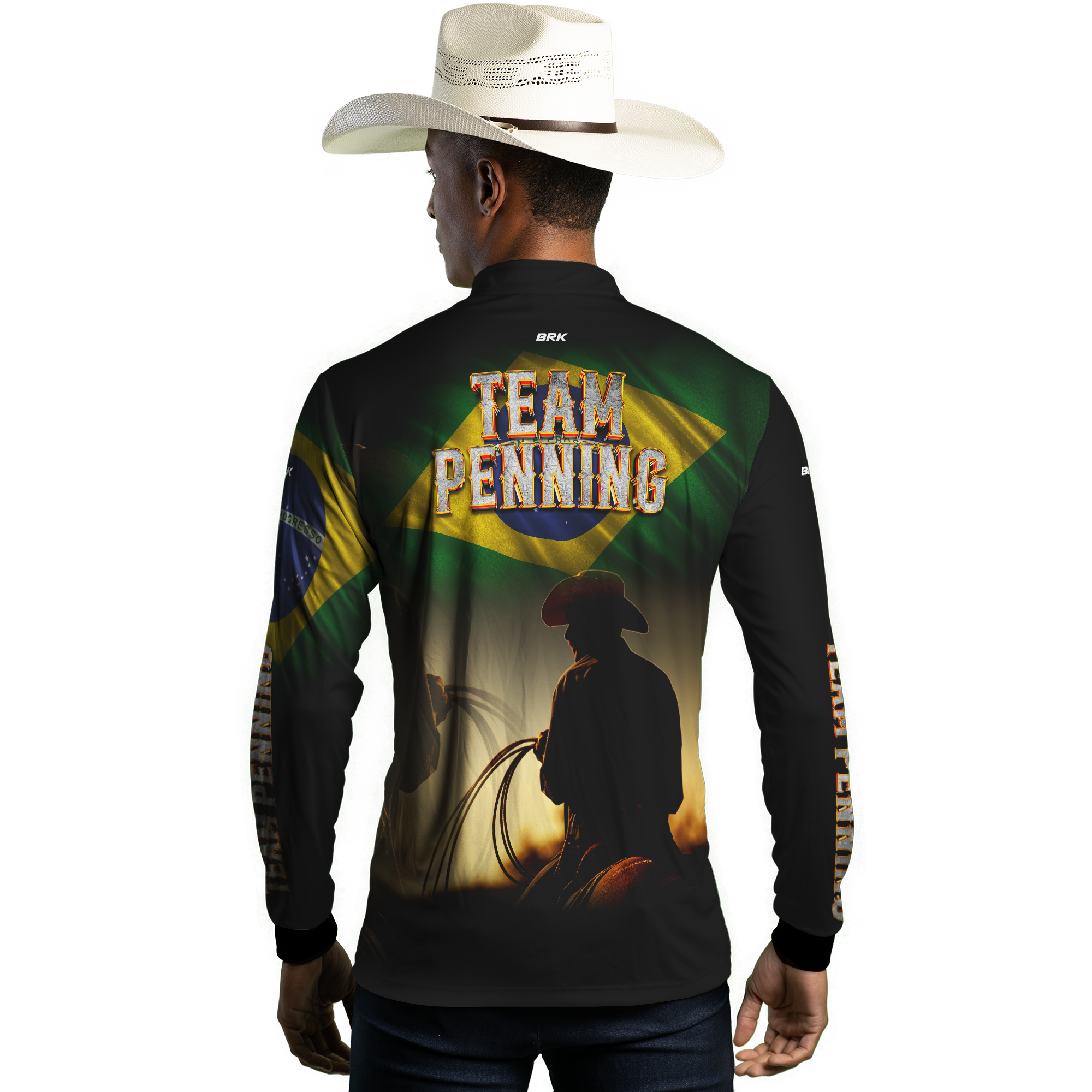 Camisa Agro Brk Team Penning Brasil com Proteção Solar UV50+