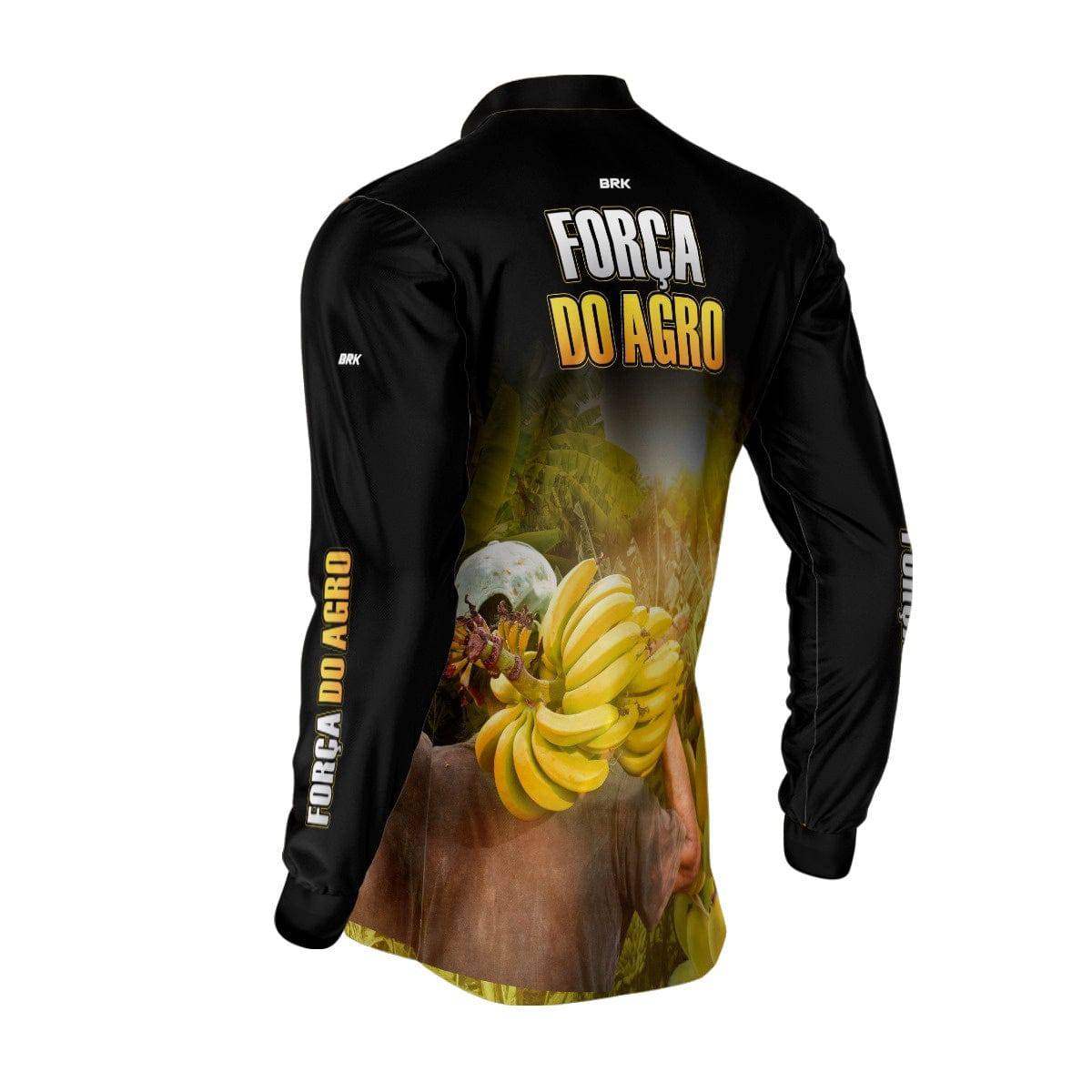Camisa Agro Brk A Força do Agro Produtor de Banana com Proteção Solar UV50+