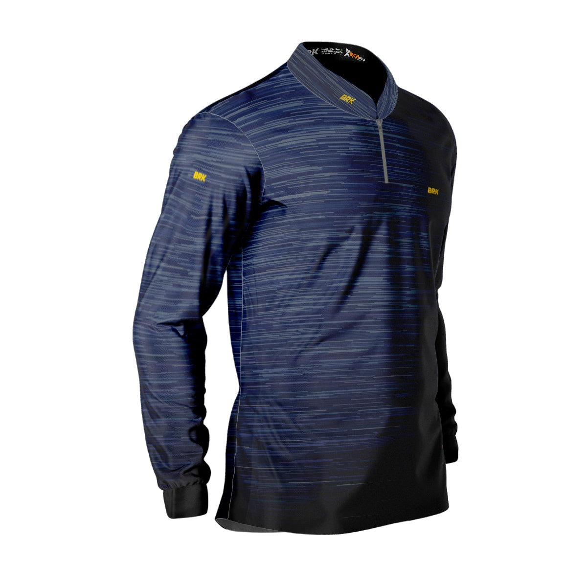 Camisa Masculina Agro Brk Mescla Azul Escuro com Proteção Solar UV50+