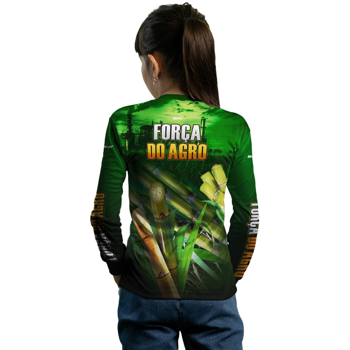 Camisa Agro Brk A Força do Agro Produtor de Cana com Proteção Solar UV50+