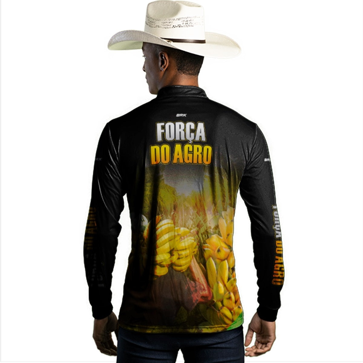 Camisa Agro Brk A Força do Agro Produtor de Banana com Proteção Solar UV50+