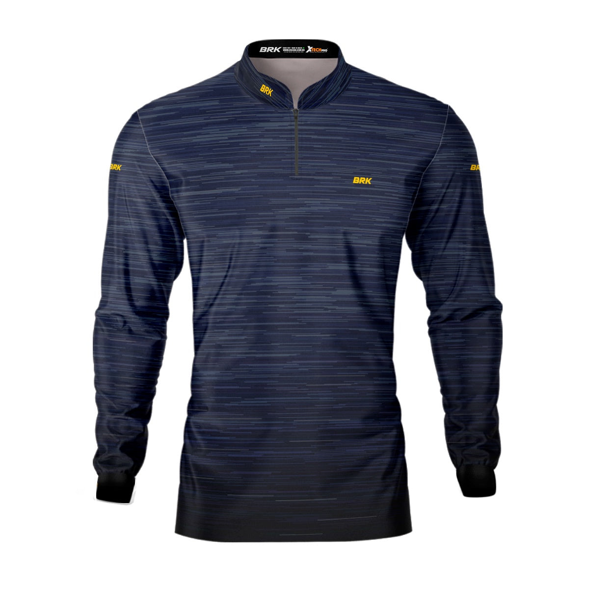 Camisa Masculina Agro Brk Mescla Azul Escuro com Proteção Solar UV50+