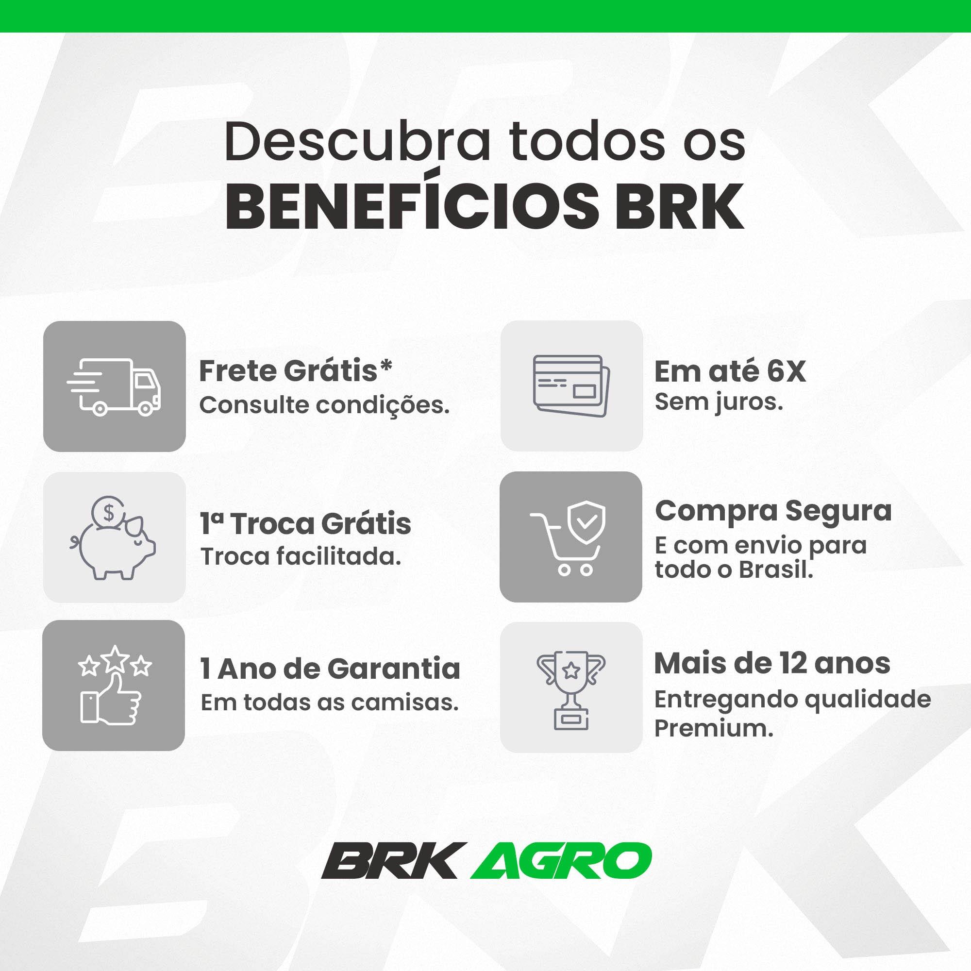 Camisa Agro Brk Mangalarga Machador com Proteção Solar UV50+