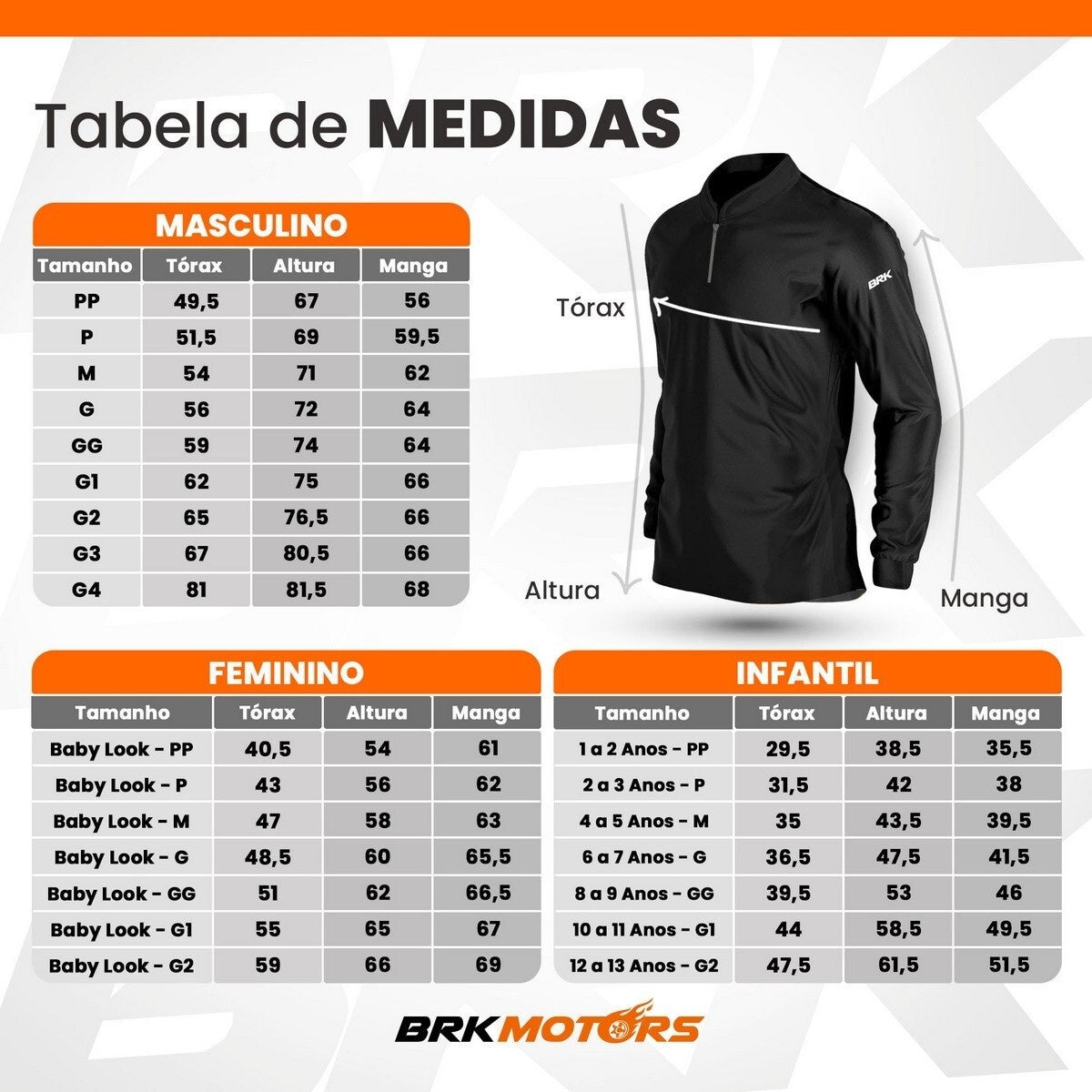 Camisa Infantil Brk Agro Raça Nelore com Proteção Solar UV50+