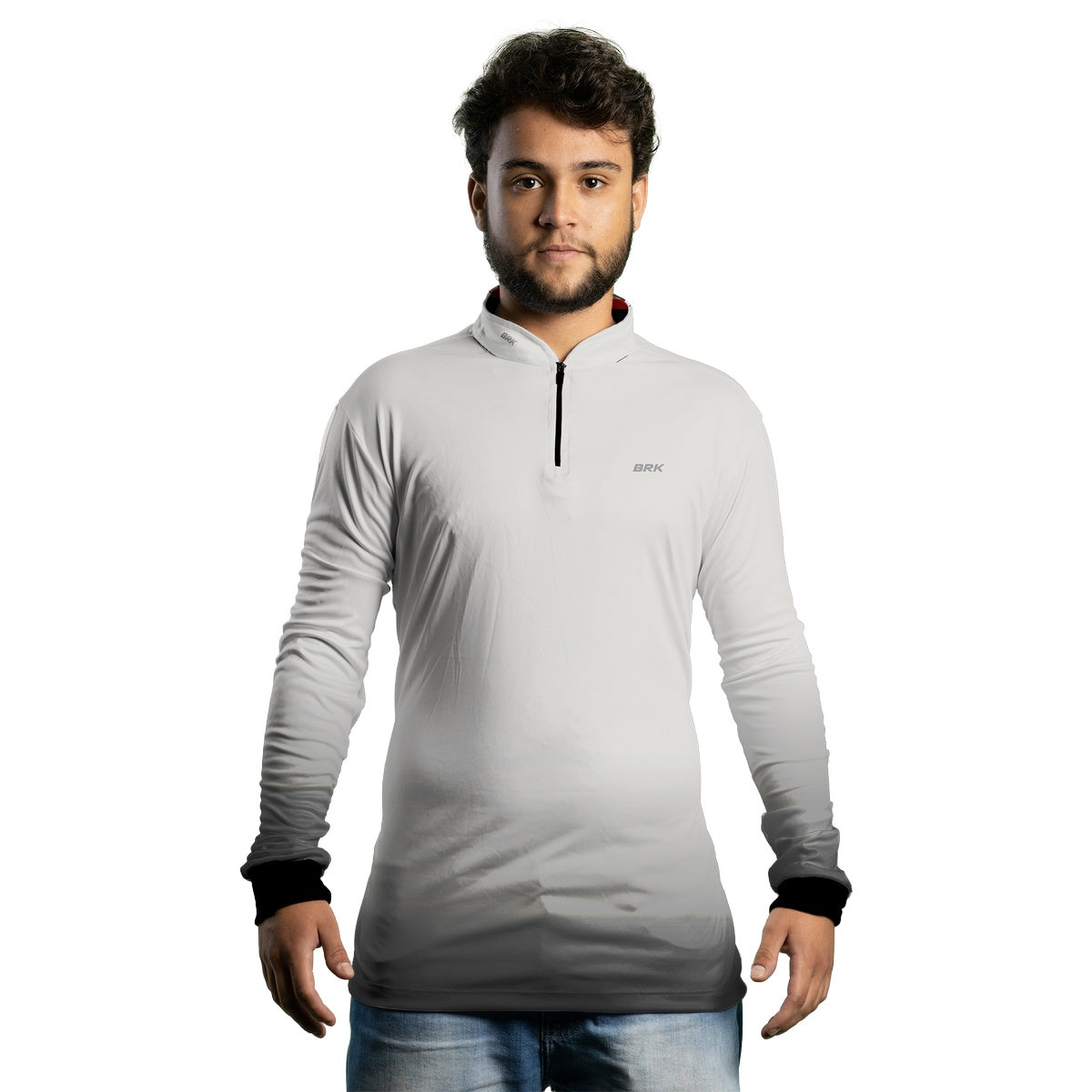 Camisa Térmica Brk Basic Cinza Claro com Proteção Solar UV50+