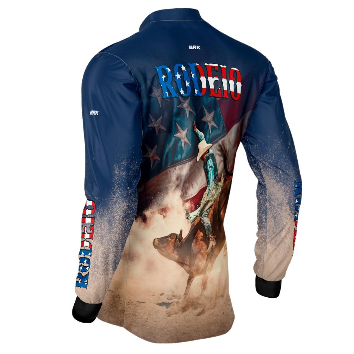 Camisa Agro Brk Rodeio EUA com Proteção Solar UV50+