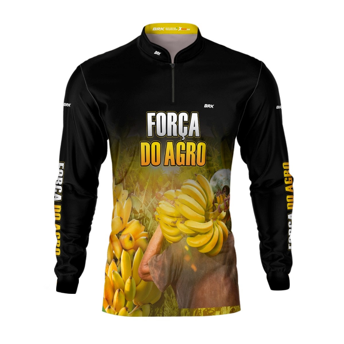 Camisa Agro Brk A Força do Agro Produtor de Banana com Proteção Solar UV50+