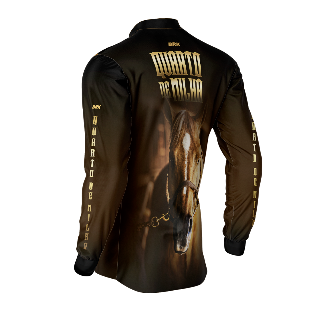 Camisa Agro Brk Rosto Quarto de Milha Proteção Solar UV50+