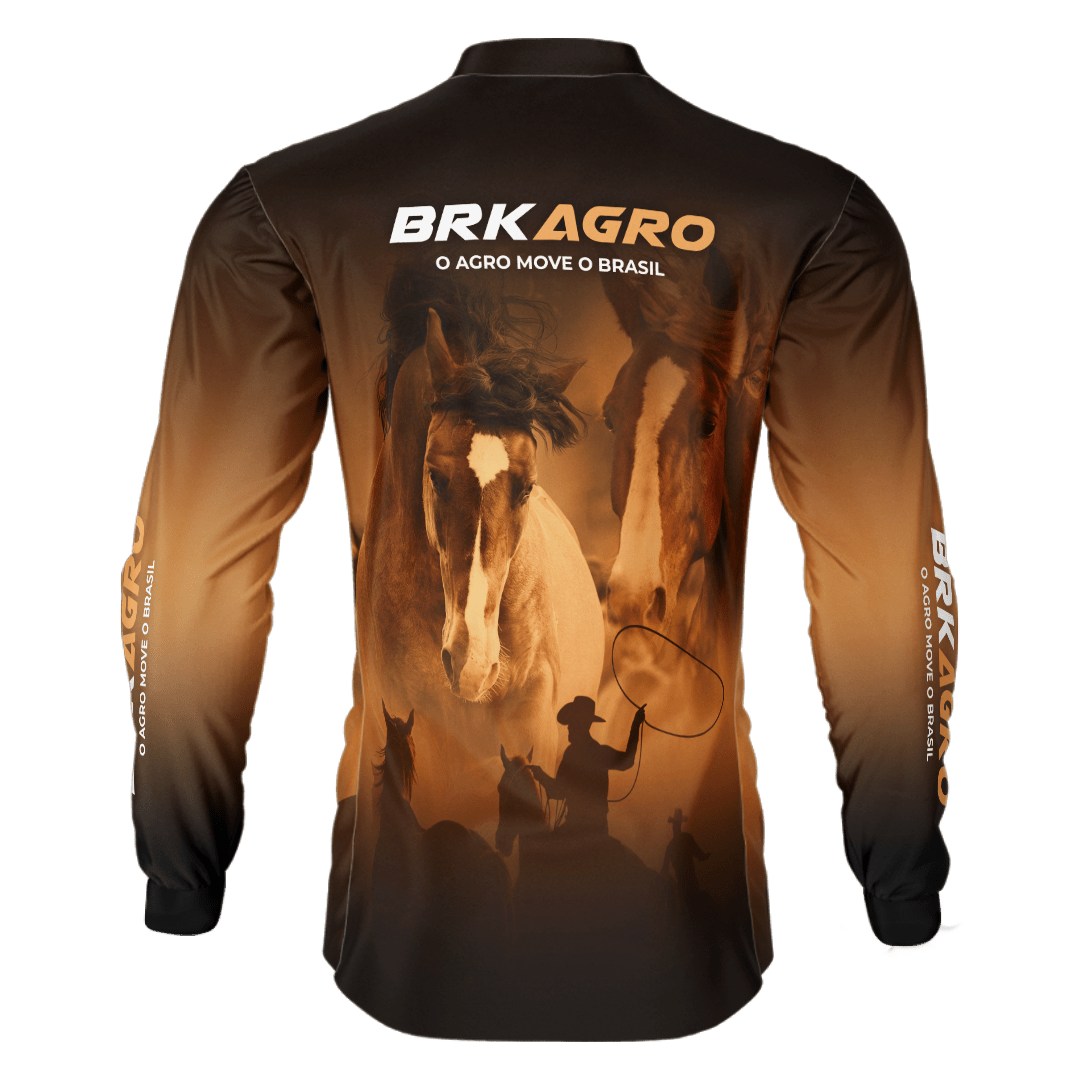 Camisa Agro Brk Cavalos com Proteção Solar UV50+