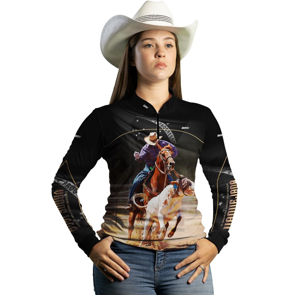 Camisa Agro Brk Vaquejada com Proteção Solar UV50+