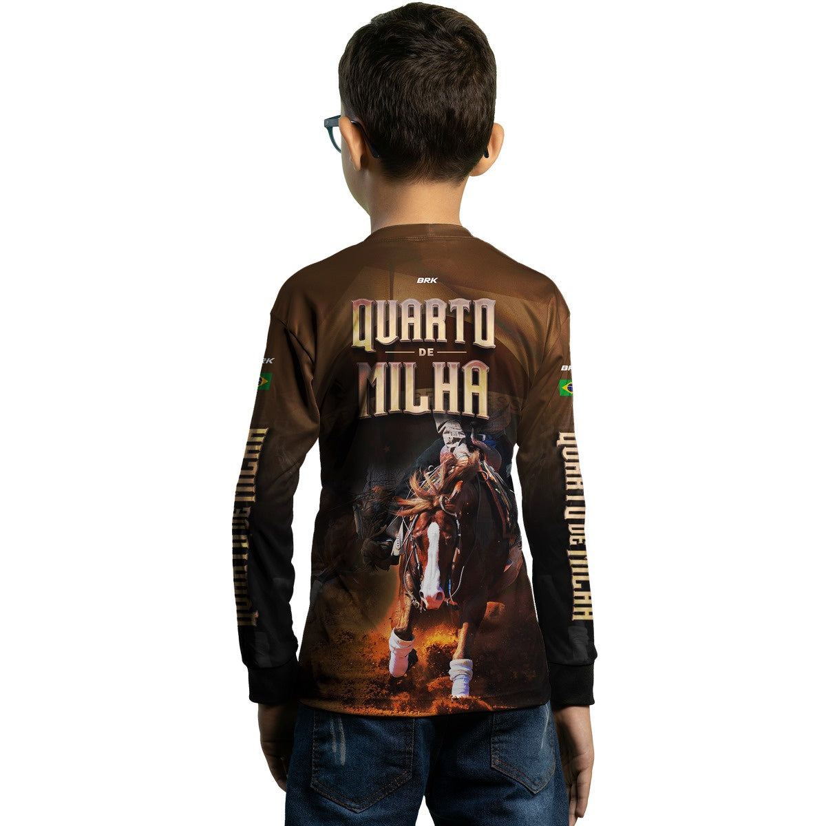 Camisa Agro Brk Quarto de Milha Correndo com Proteção Solar UV50+