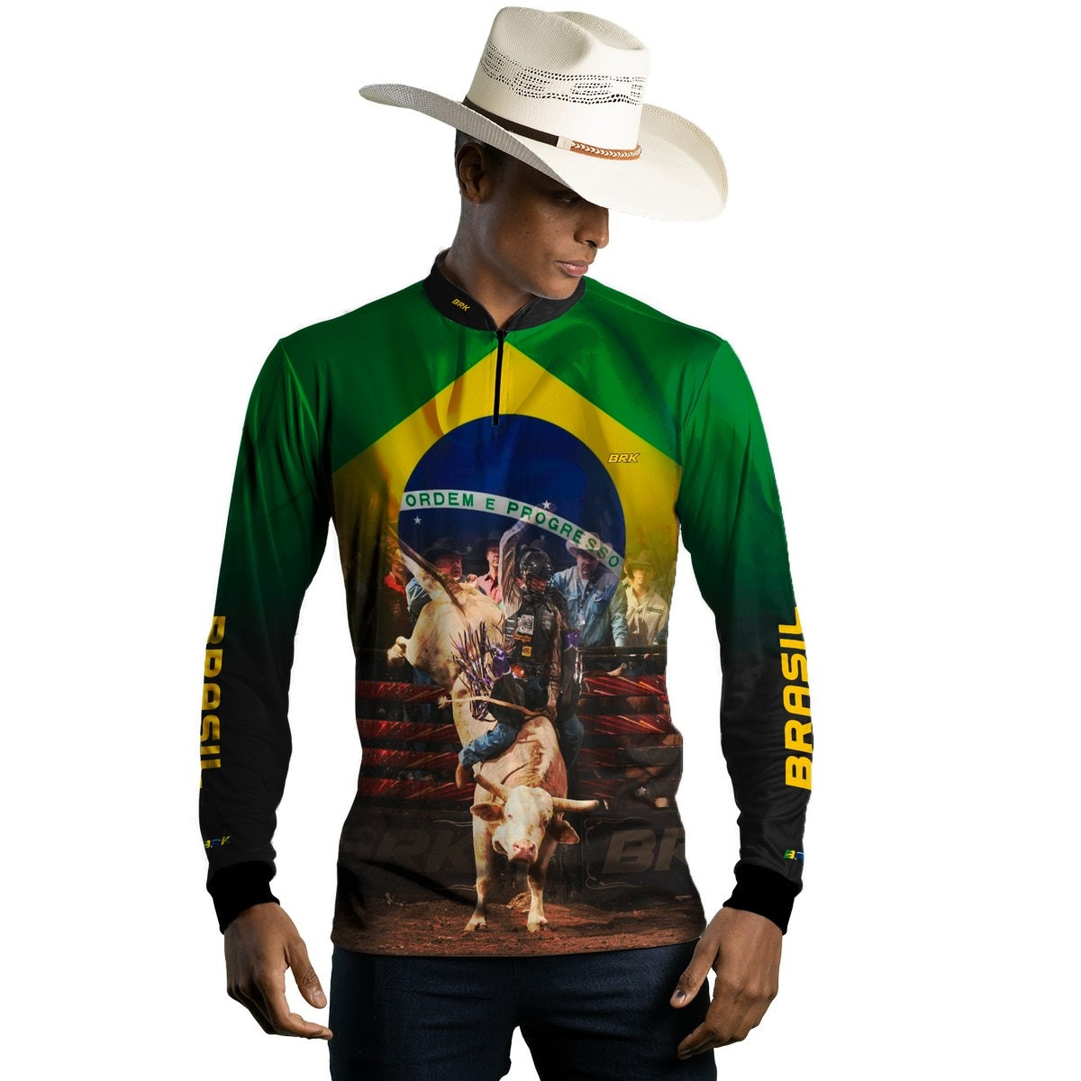 Camisa Agro Brk Rodeio Brasil com Proteção Solar UV50+