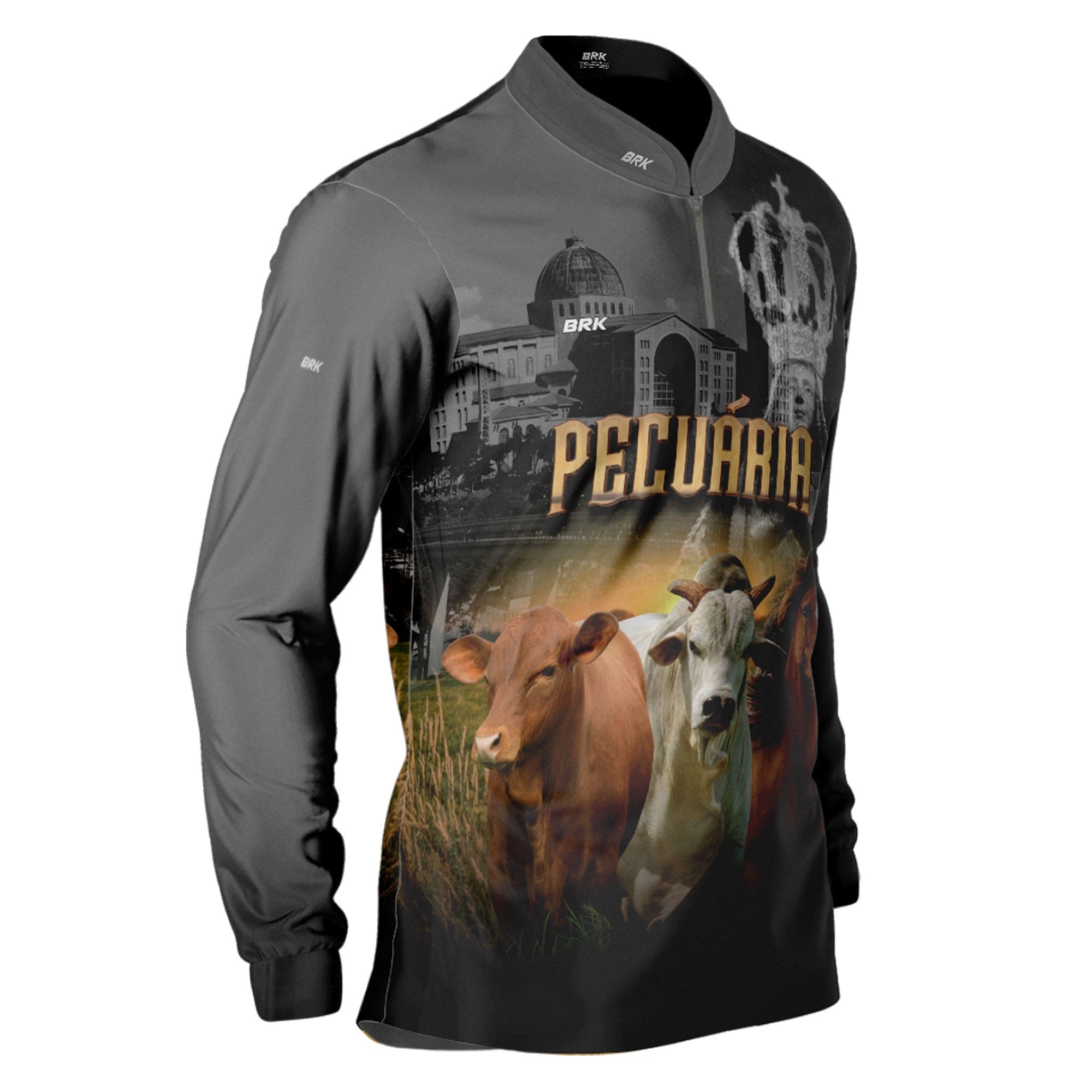 Camisa Agro Brk Nossa Senhora Pecuária com UV50+