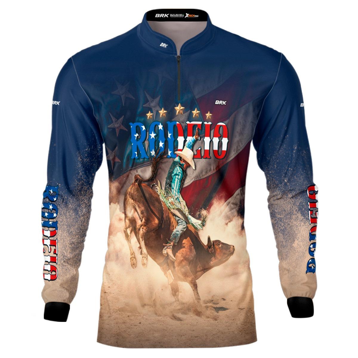 Camisa Agro Brk Rodeio EUA com Proteção Solar UV50+