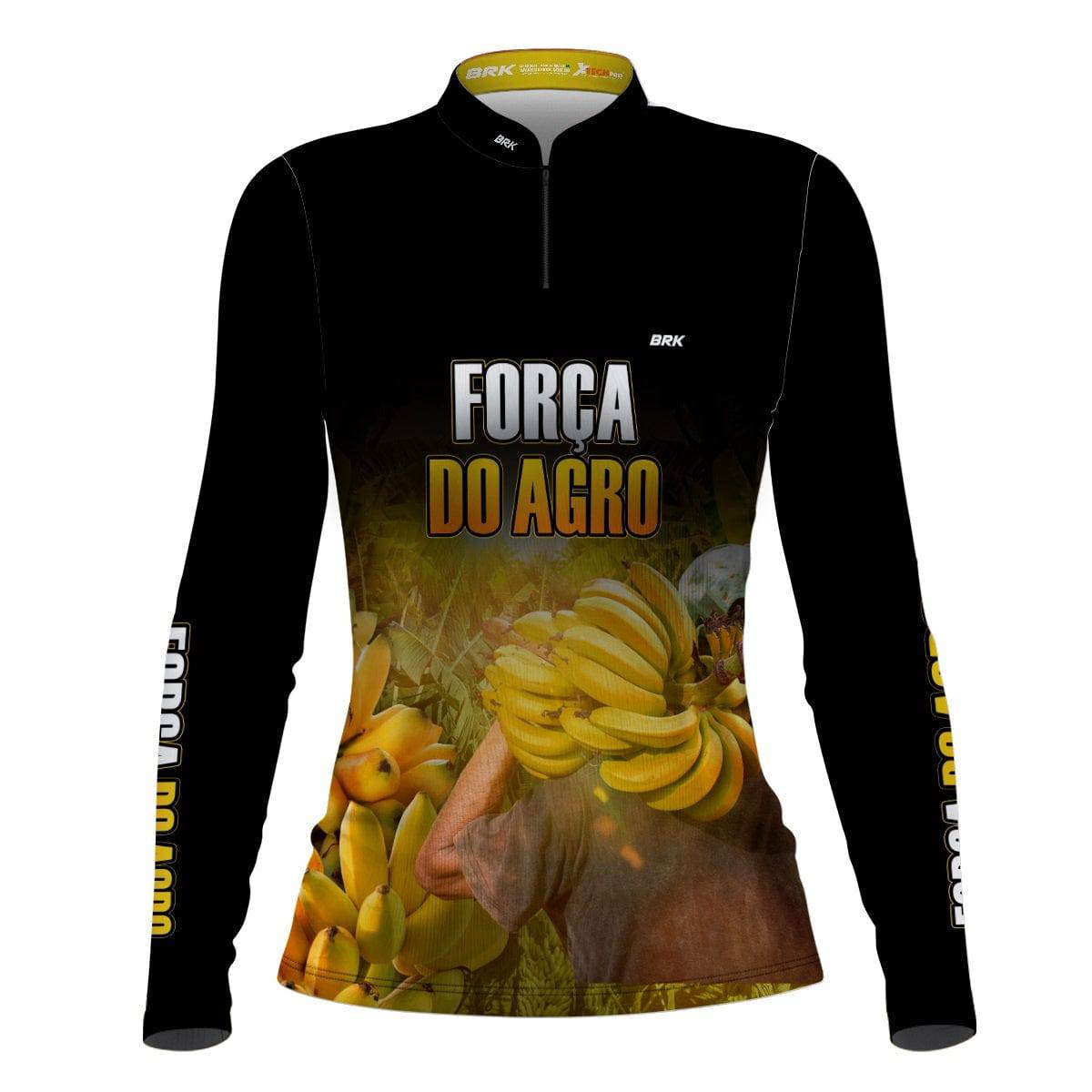 Camisa Agro Brk A Força do Agro Produtor de Banana com Proteção Solar UV50+
