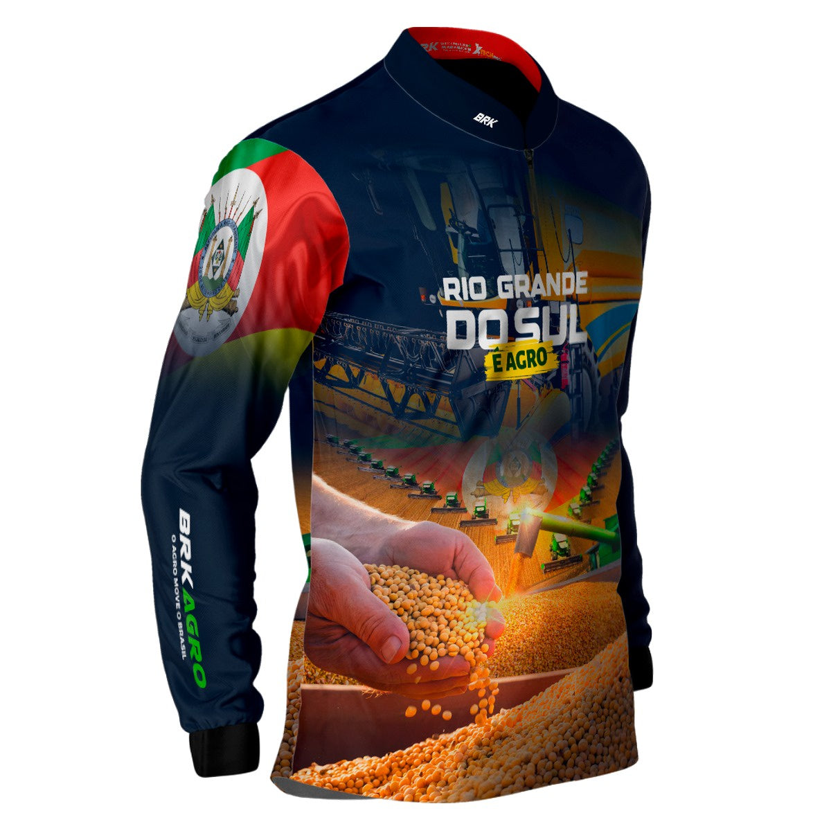 Camisa Agro Brk Rio Grande do Sul é Agro com Proteção UV50+