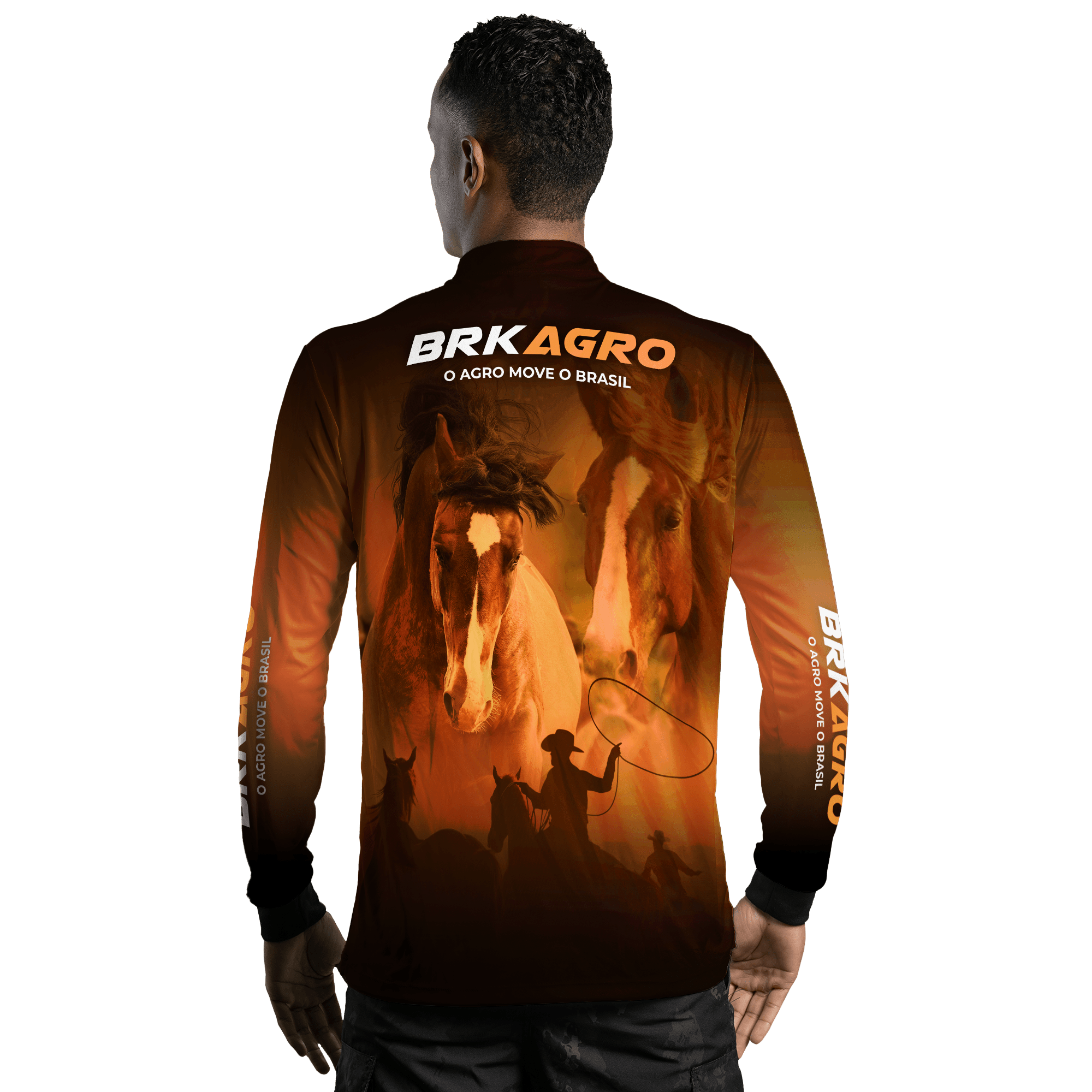 Camisa Agro Brk Cavalos com Proteção Solar UV50+