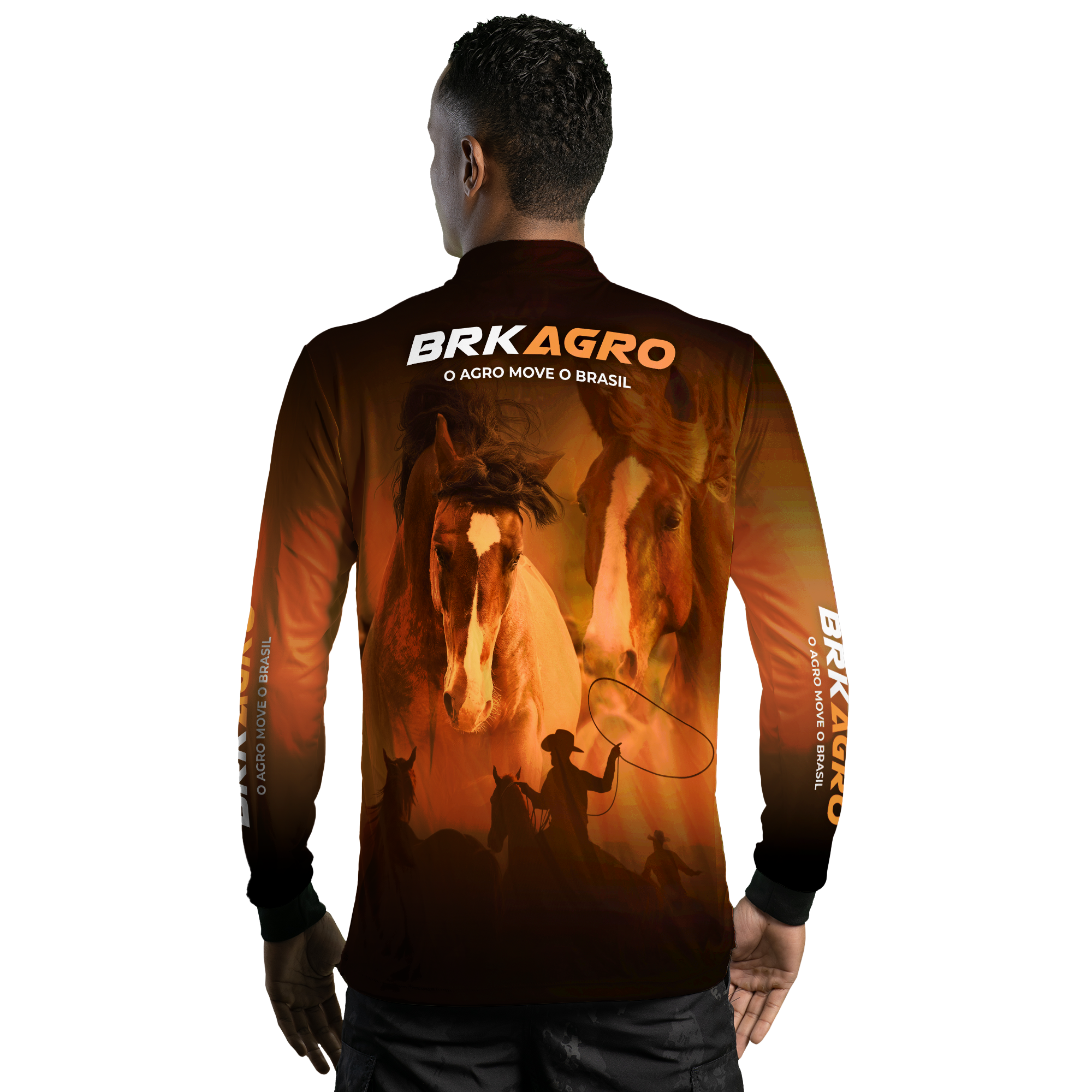 Camisa Agro Brk Cavalos com Proteção Solar UV50+